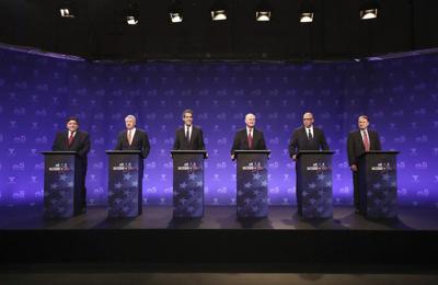 governor effinghamdailynews democratic candidates face tv off forum