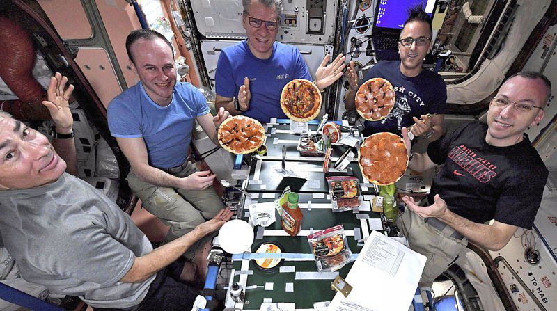 eating international space station