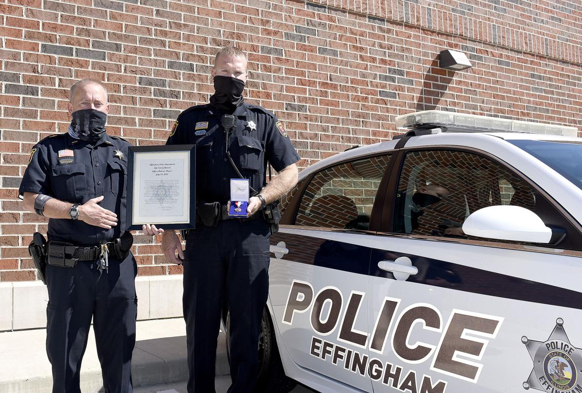 Effingham police officer recognized with lifesaving award Community