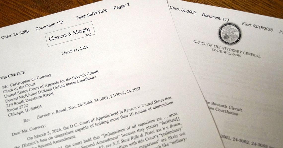 Lawyers say D.C. court’s decision striking down large-capacity magazine ban should be applied to Illinois