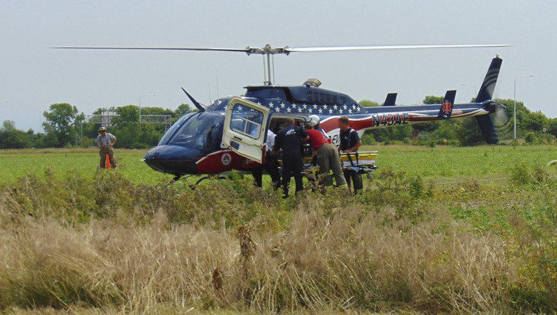 Escaped Using Backhoe Backhoe flips, man airlifted to hospital | Local News ...