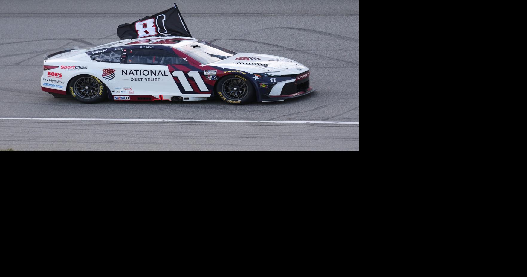 Denny Hamlin dedicates NASCAR victory at Michigan to Kyle Busch after tying him on career win list