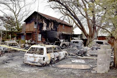 Tuesday night fire destroys garage, classic cars