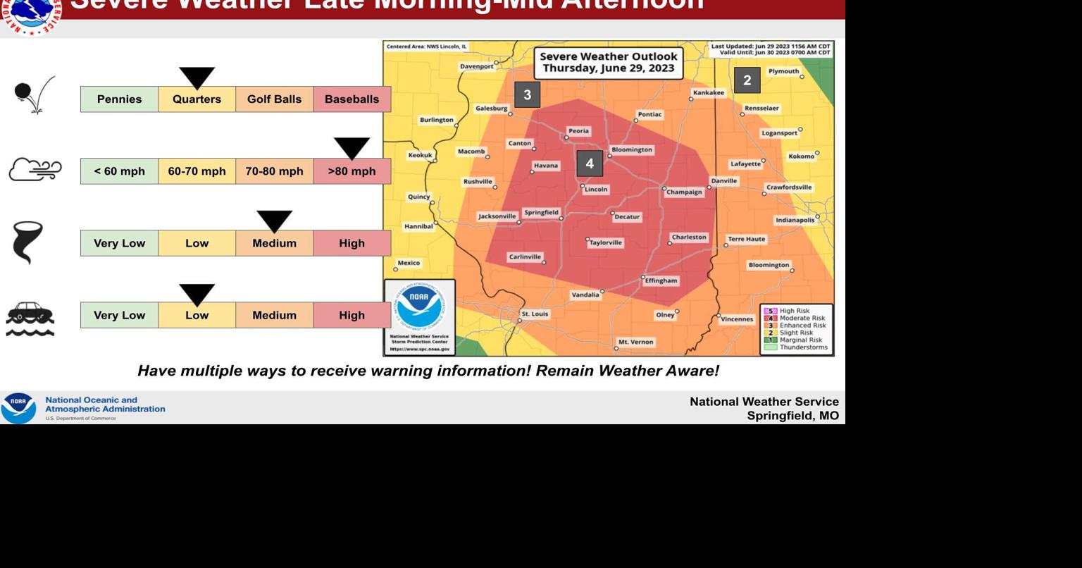 Severe storms moving east across central Illinois | Local News ...