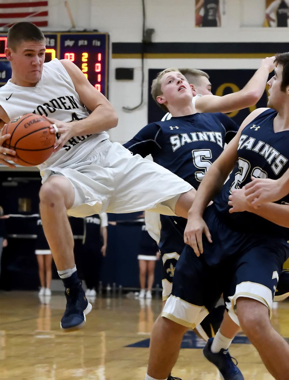 Boys Basketball Saints Notch First Victory In Upset Of Shoes