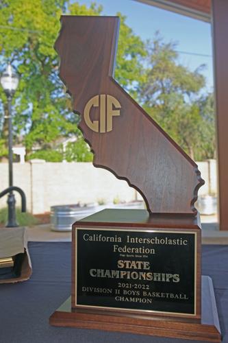 CIF State Boys Basketball Championship trophy