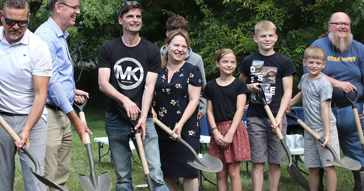 Family of 7 breaks ground on East Goshen Habitat home | News ...