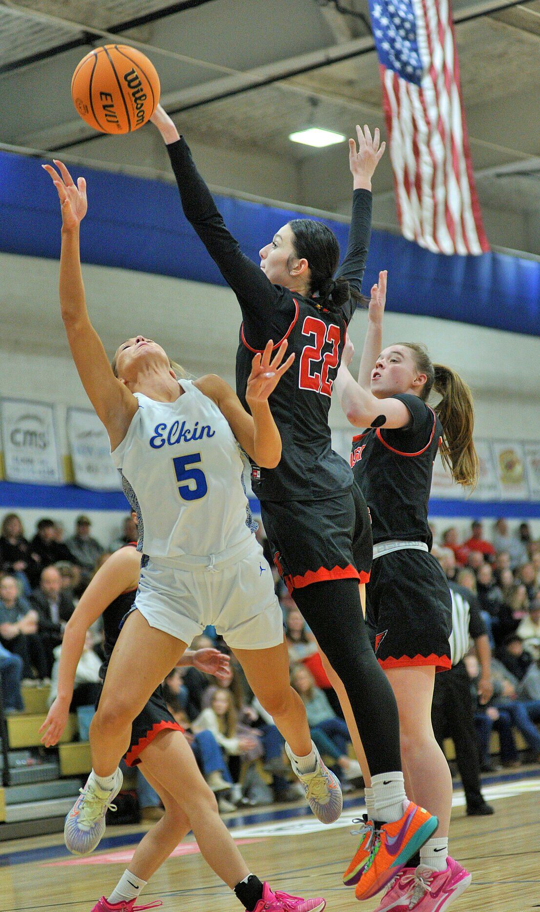 Lady Elks Fall to the Cardinals of East Wilkes in an intense battle