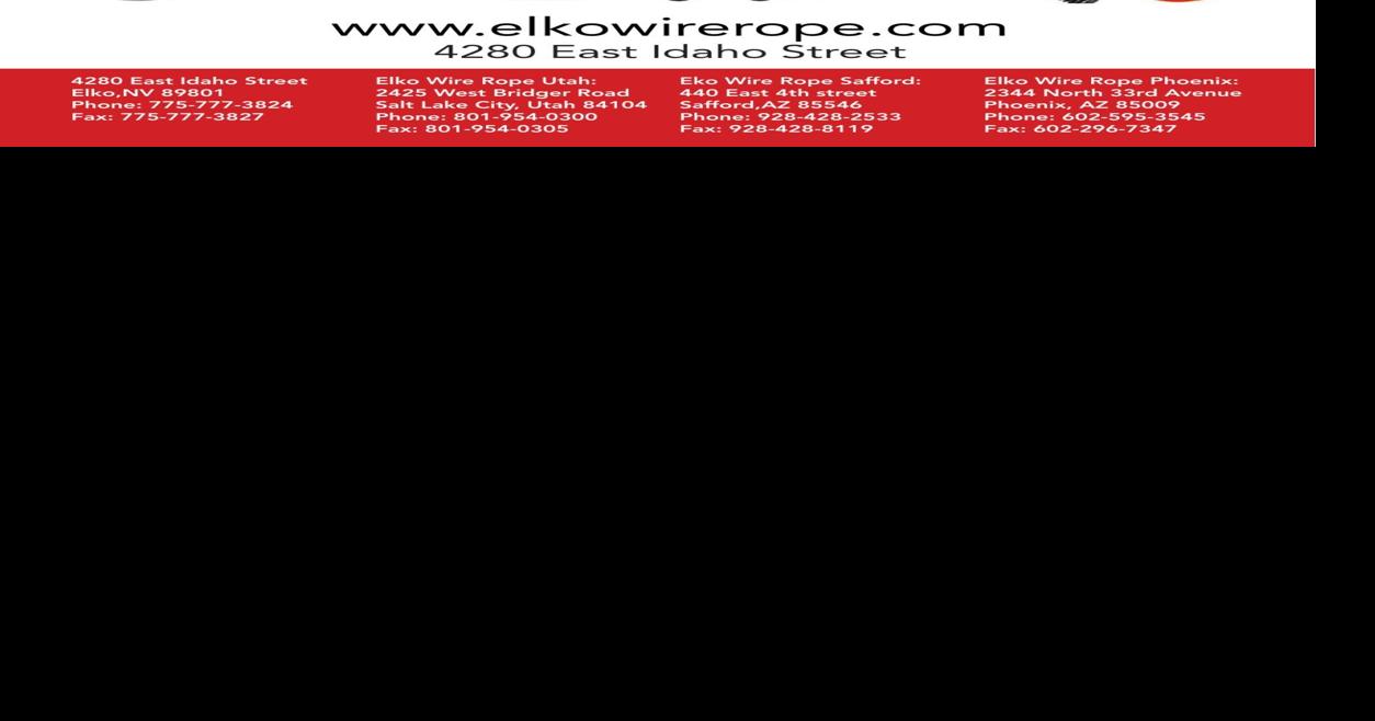 ELKO WIRE ROPE & MINING SUPPLY - Ad from 2026-09-09