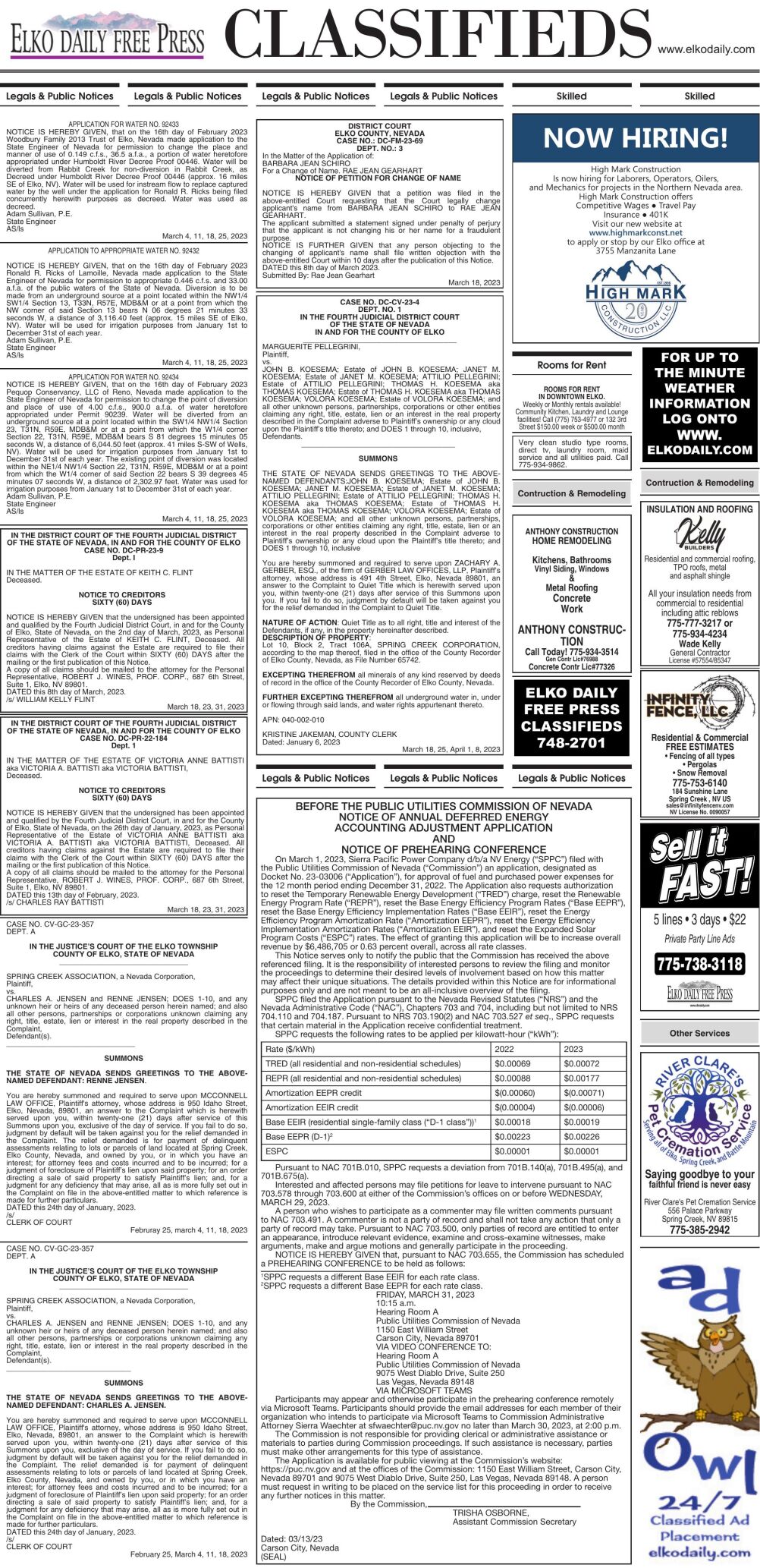 Elko Class in Retail - Ad from 2023-03-18