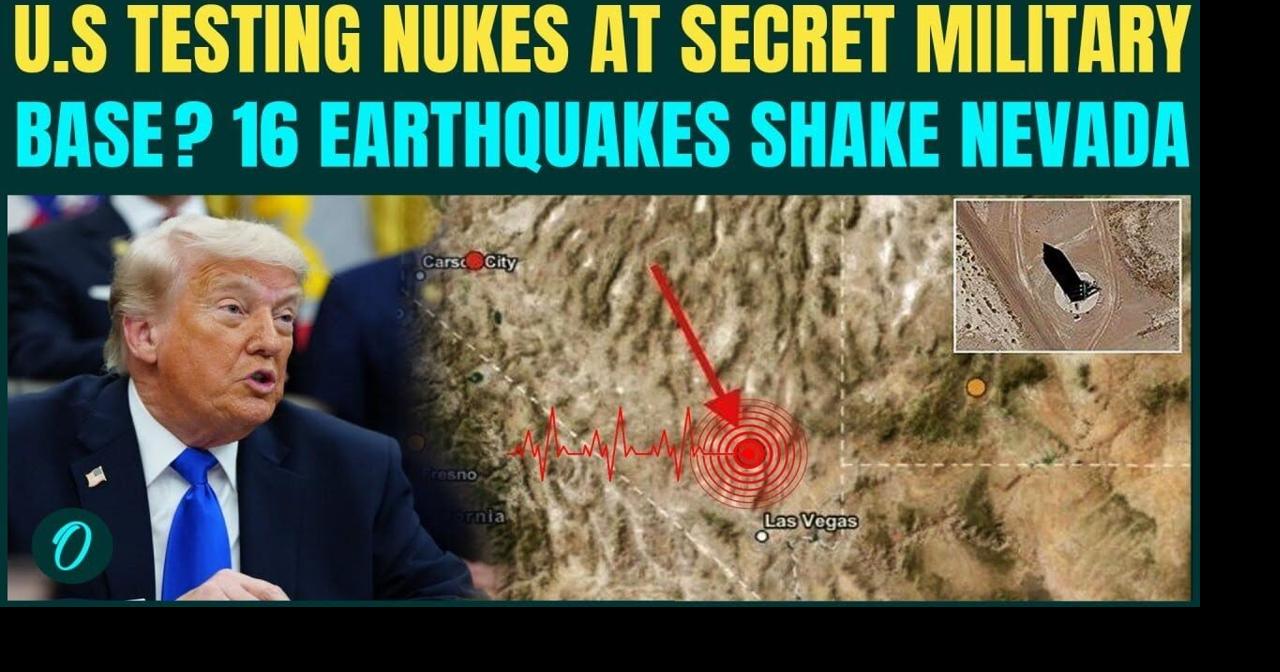 U.S Testing NUKES? 16 Back-to-Back Earthquakes SHAKE Nevada Area 51 - US-Iran NUCLEAR War Soon?