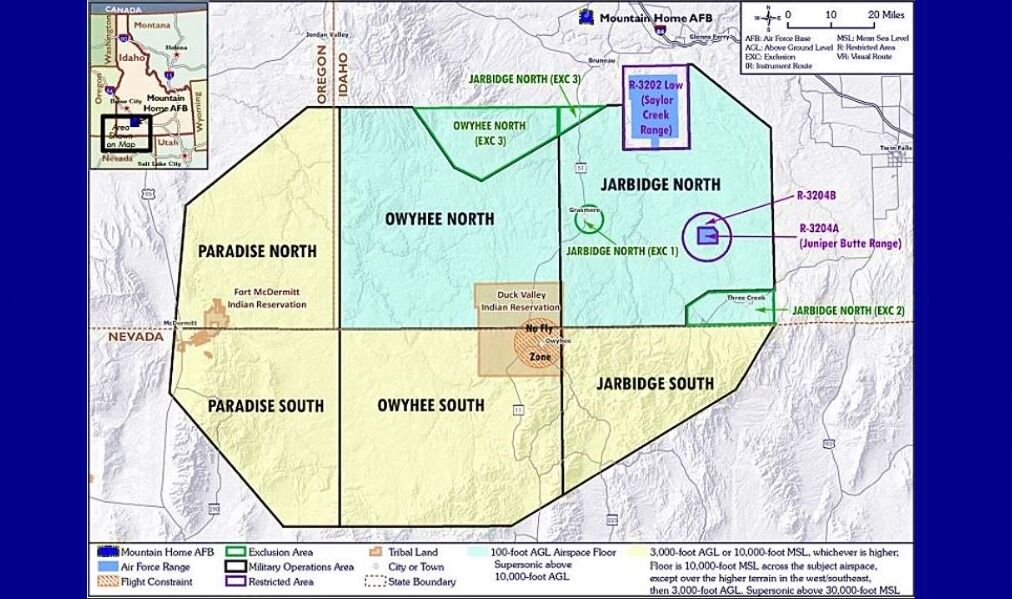 Low altitude military flights planned in northern Elko County