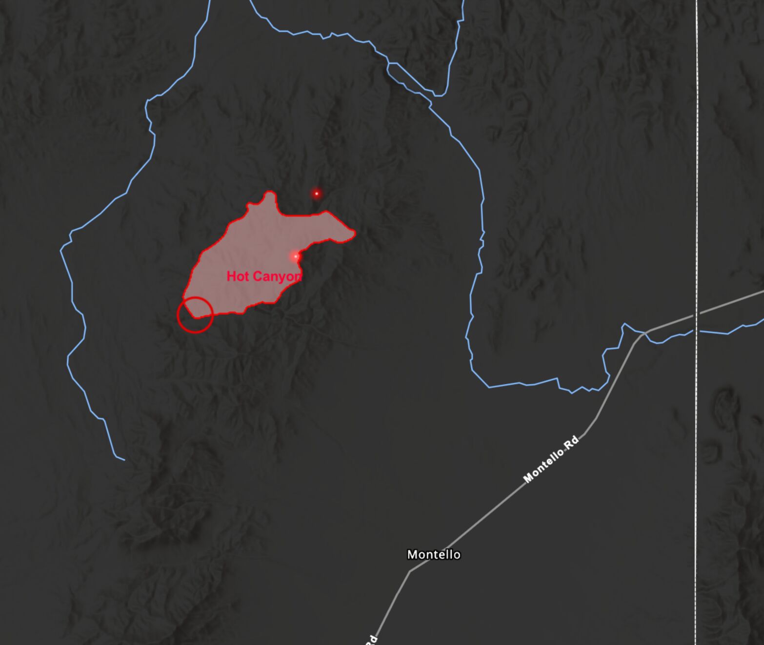 Hot Canyon Fire breaks through - 686fe6cdd833b.image 