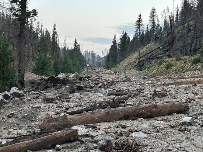 SH-21 closed from Grandjean to Banner Summit after mudslide