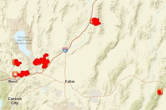 Evacuations advised near northern Nevada wildfire