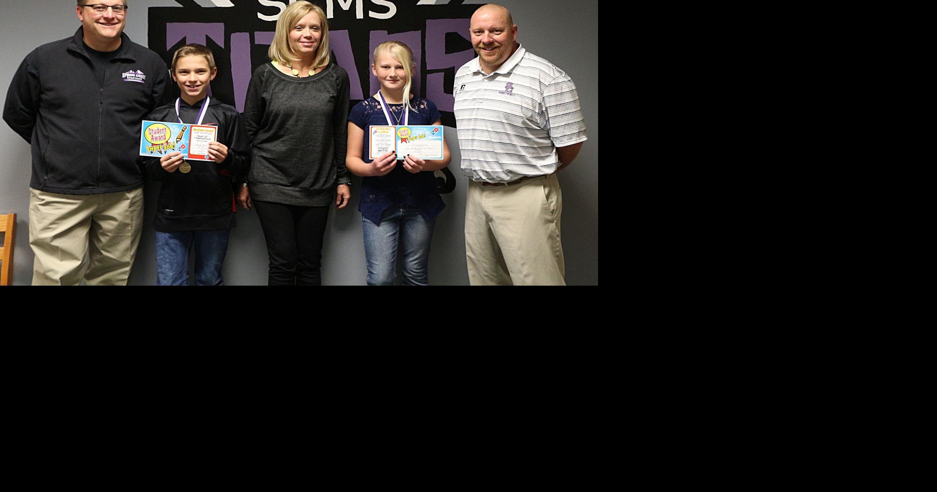 Spring Creek Middle School honors October Students of the Month