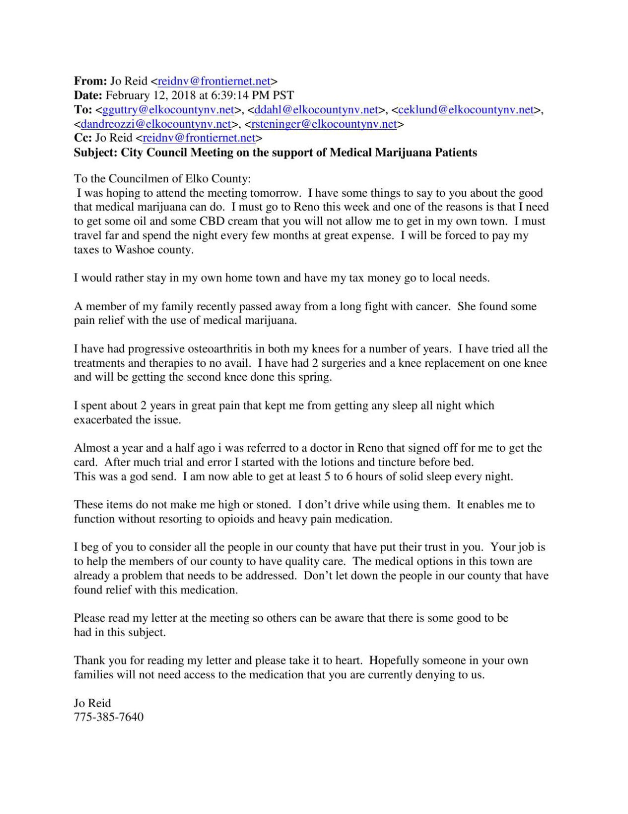 jo reid letter elkodaily com how to cc someone in a letter