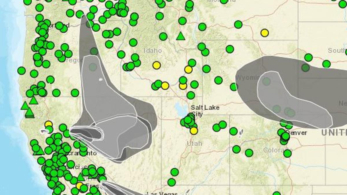 Smoke Invades Elko Area From Out Of State Fires Local Elkodaily Com Smoke Map Bc 2022