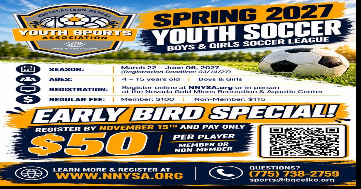 Save some money with early-bird registration for NNYSA spring soccer
