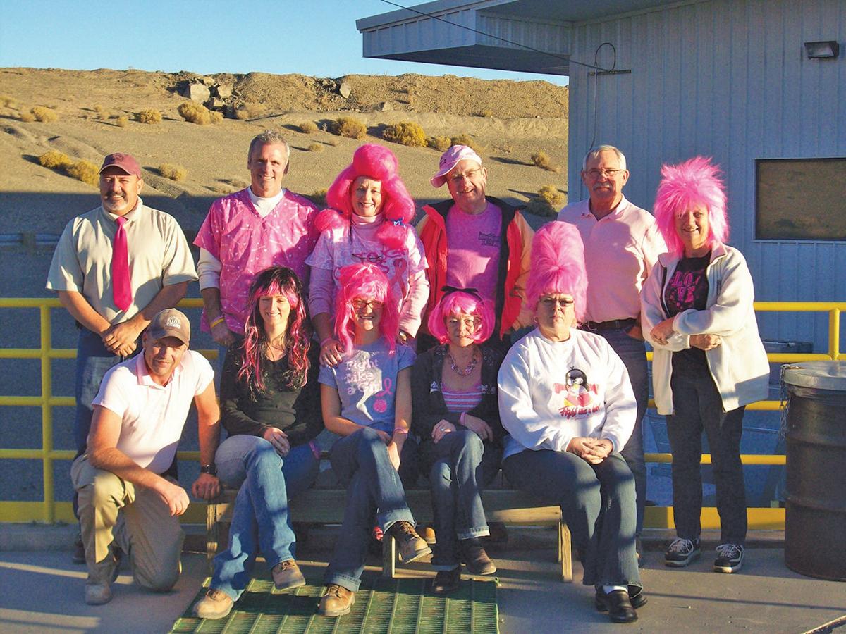 Barrick wears pink