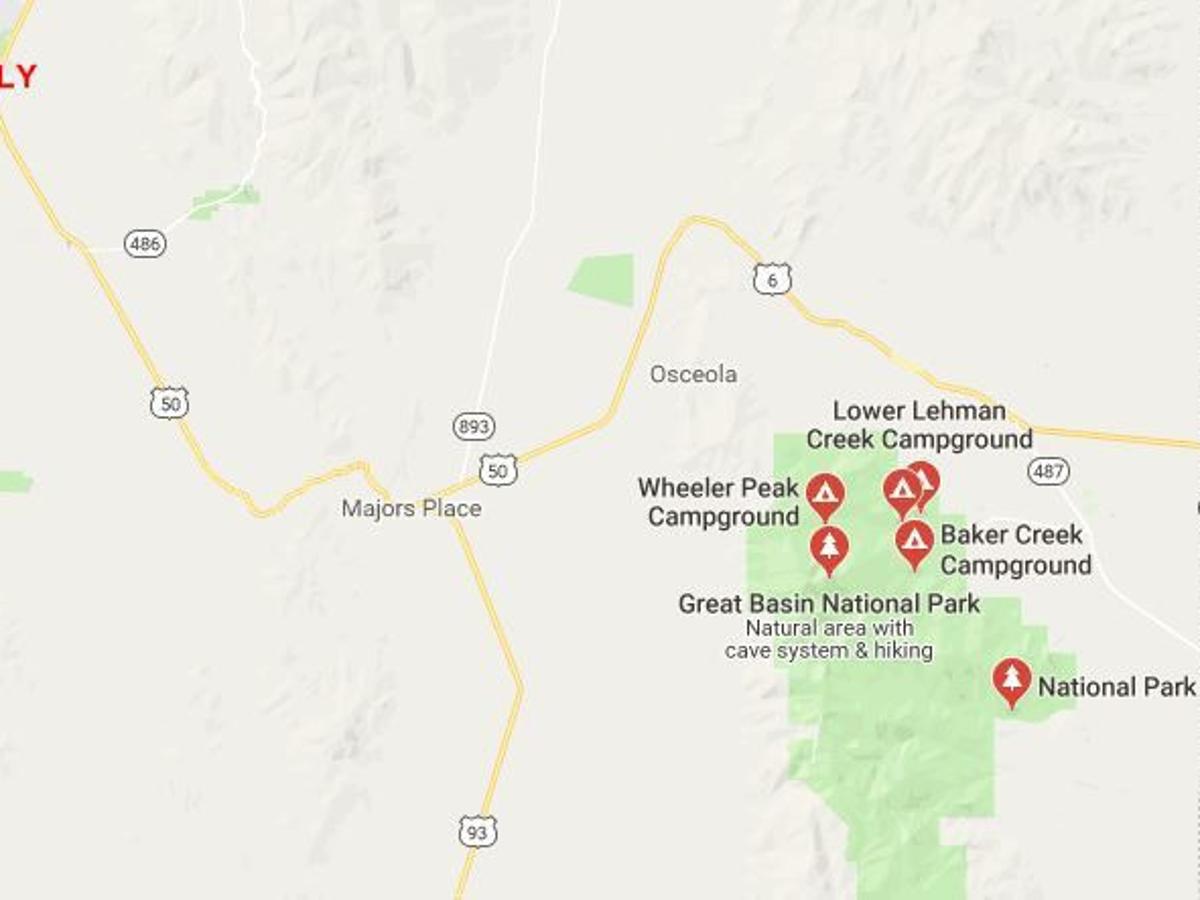 Great Basin National Park Sets Fees For 2021 Outdoors Elkodaily Com Great Basin National Park Map