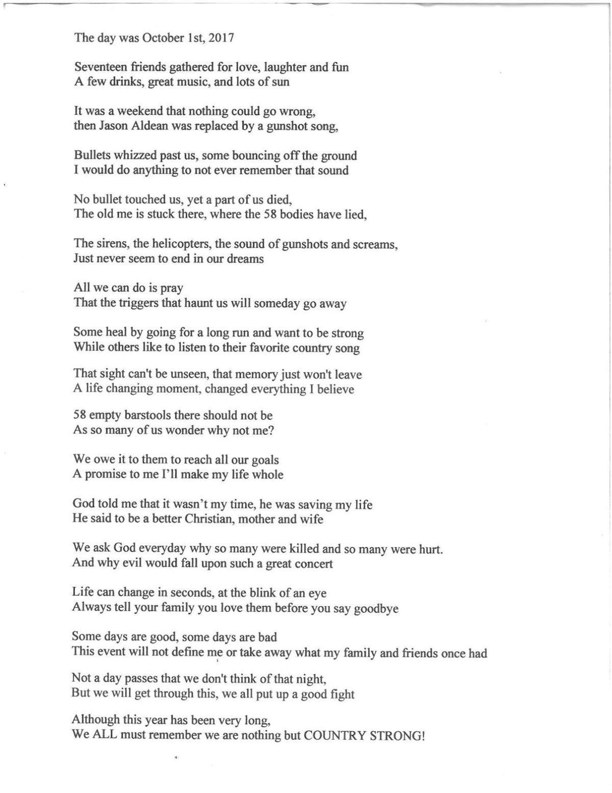 Country Strong poem