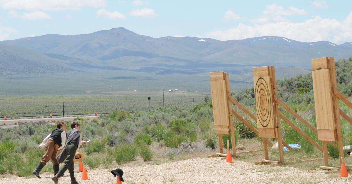 California Trail Days action west of Elko
