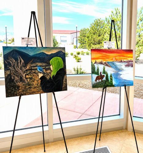 Autumn Roberts, Kamiryn Hernandez - WWHS America 250 paintings