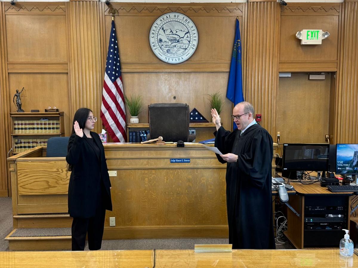 Elko legal secretary paralegal Salas sworn in as attorney