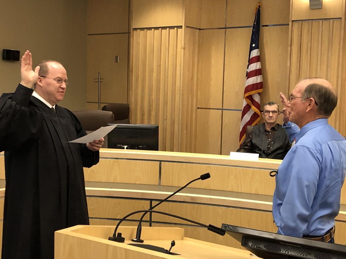 WATCH NOW County and school officials swornin by Judge Mason Simons