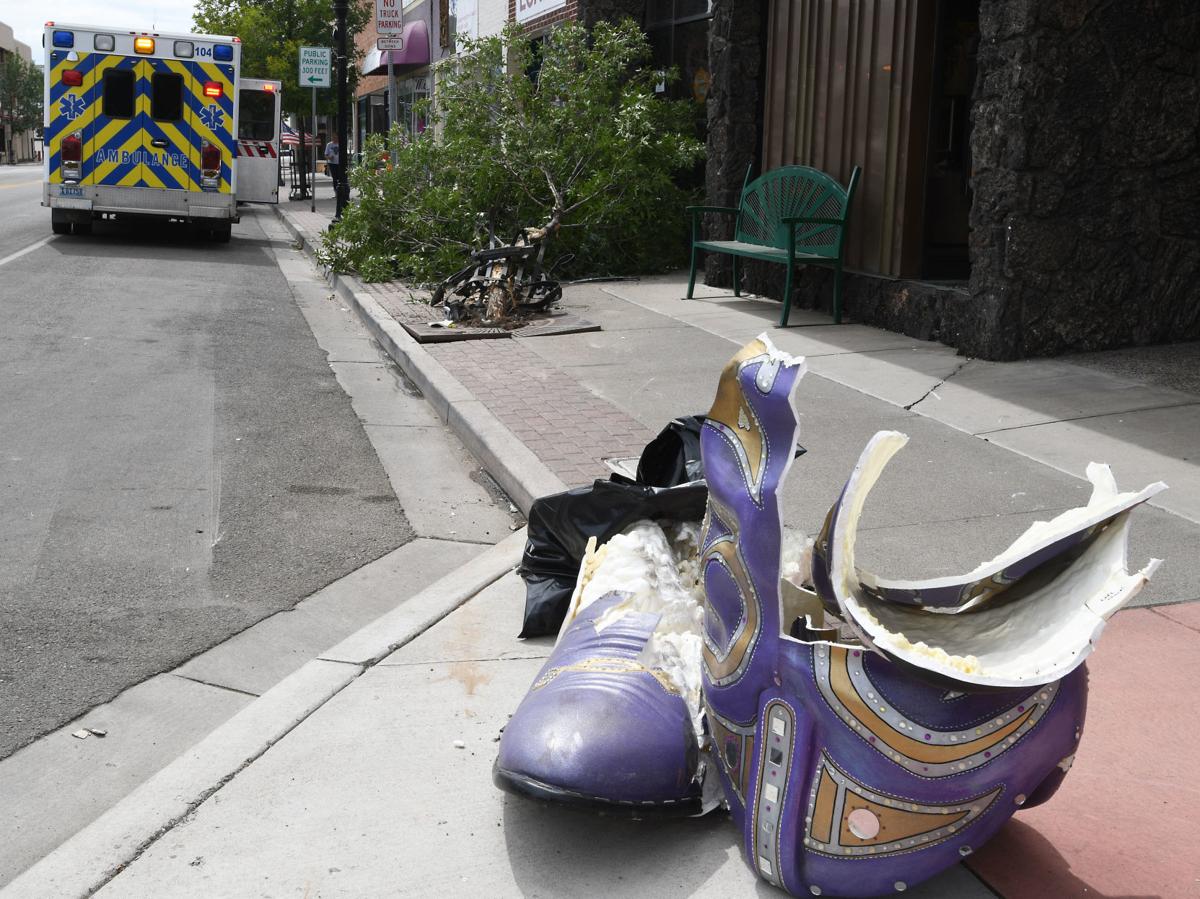 Collision takes out cowboy boot