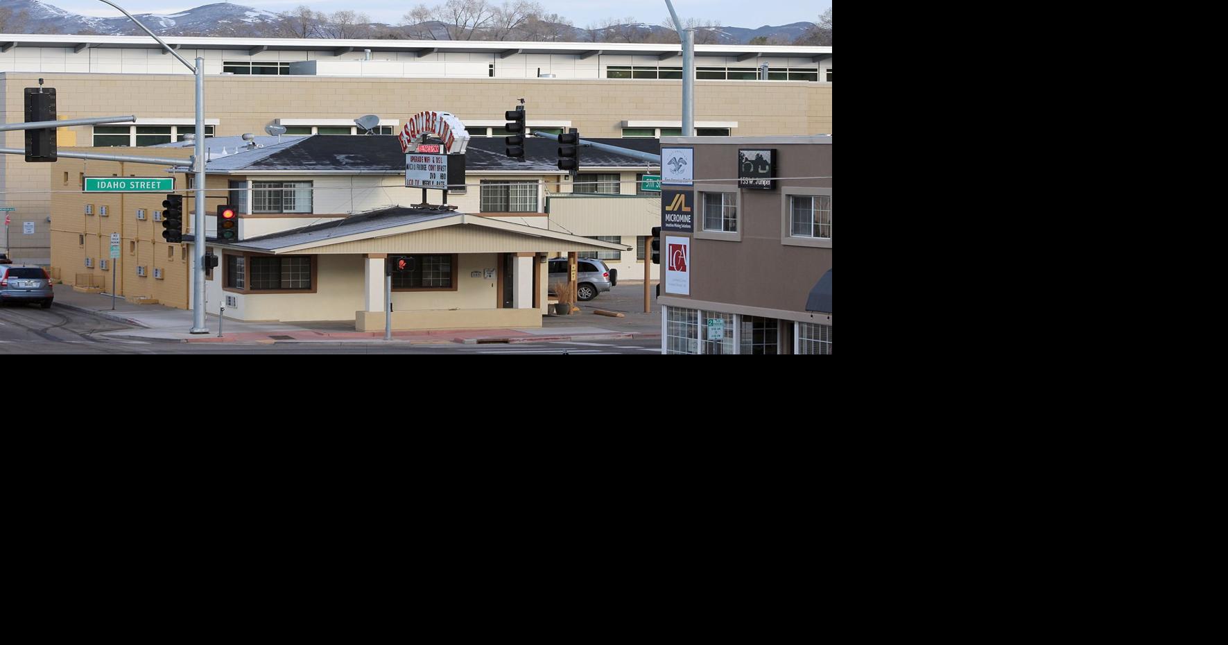 Downtown Elko from street to roof