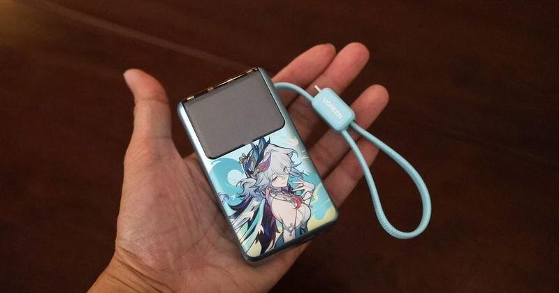 Photo: elkodaily.com The Nexode Pro 55-watt, 10000mAh charger from the “UGREEN x Honkai: Star Rail” Yao Guang collaboration