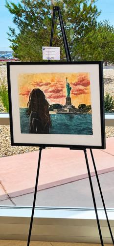 Autumn Roberts - WWHS America 250 painting