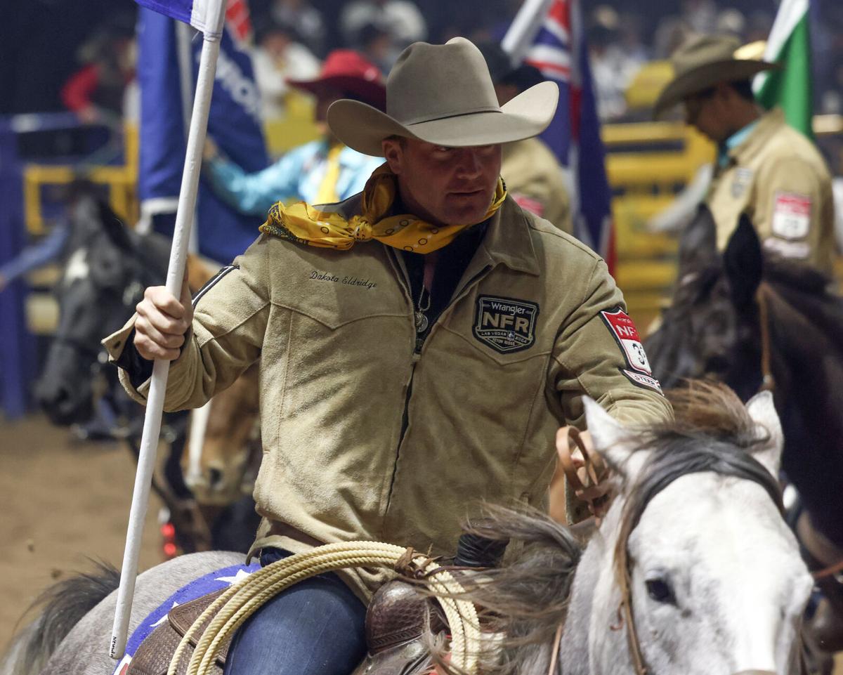 Dakota Eldridge in Round 4 of 2024 Wrangler National Finals Rodeo