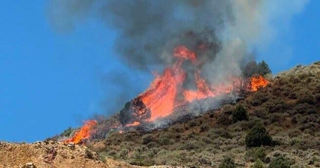 Forward progress stopped for Gold Hill, Virginia City fire at 20 acres