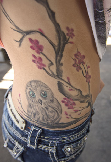 Cherry blossom tree samurai tattoo tattoo idea | TattoosAI