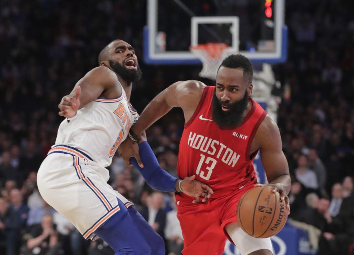 Harden Scores Career Best 61 Rockets Edge Knicks 114 110 Sports Elkodaily Com