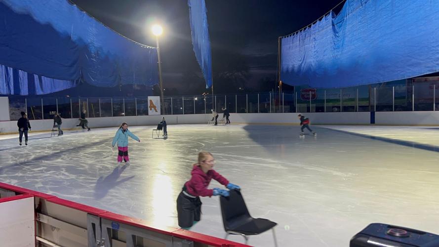 Elko's newest outdoor ice skating rink a success