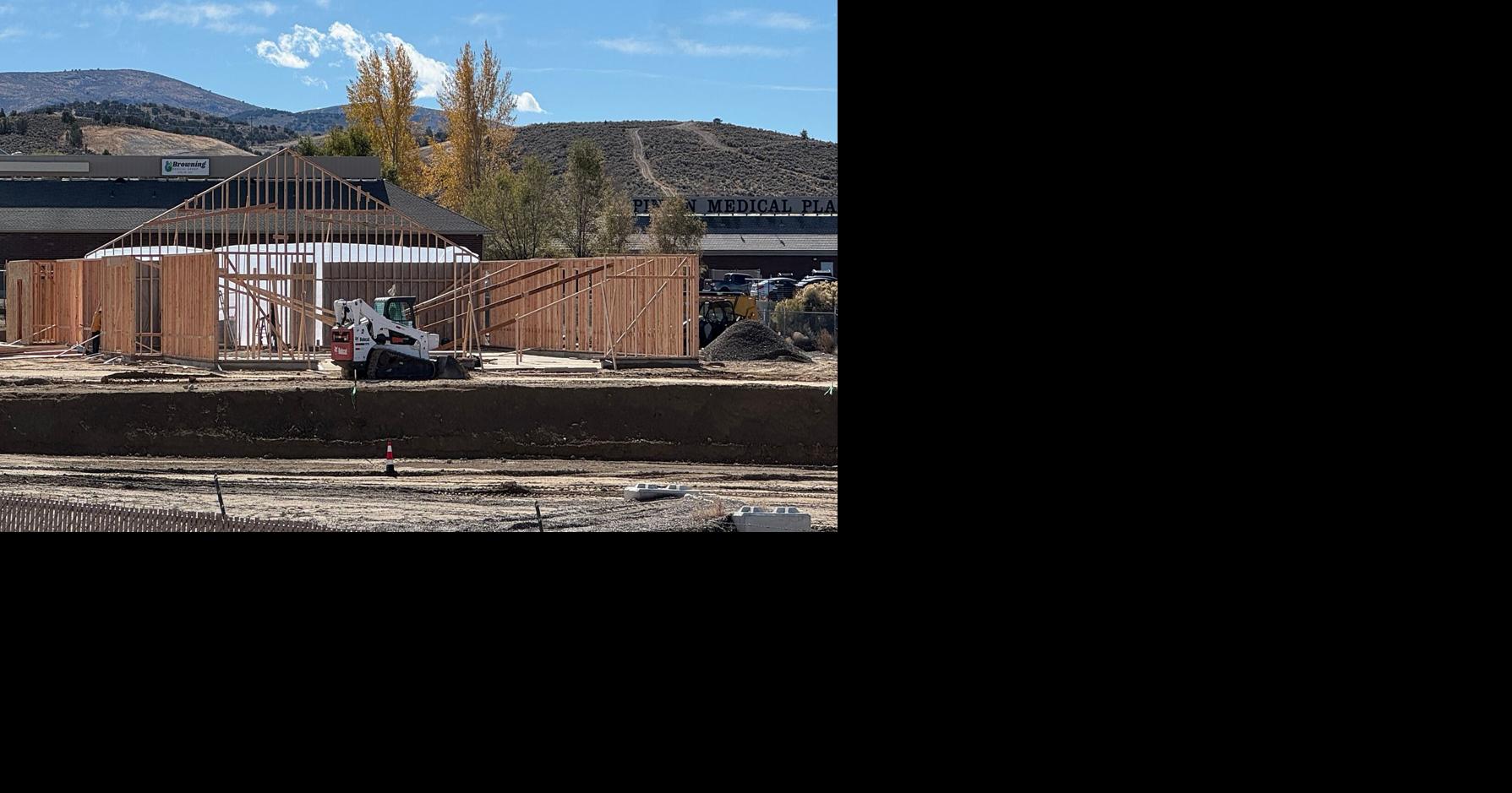 New buildings going up by Lamoille Highway