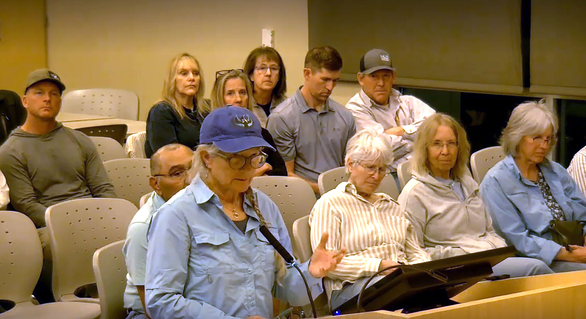 Ruby Mountains private ski area - Carolyn Steninger speaks at planning meeting
