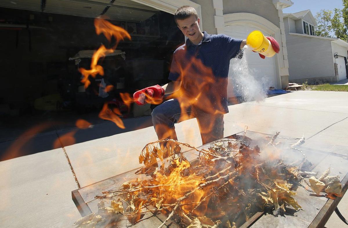 Teen's project explores using dry ice to put out wildfires
