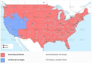 Raiders vs Rams broadcast TV map: Where to catch Week 7 matchup
