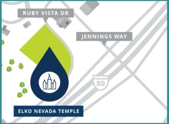 Location of Elko temple