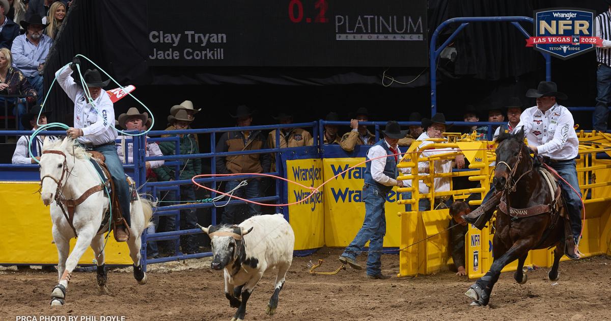 Tryan, Corkill tie for 5th in fast round of team roping