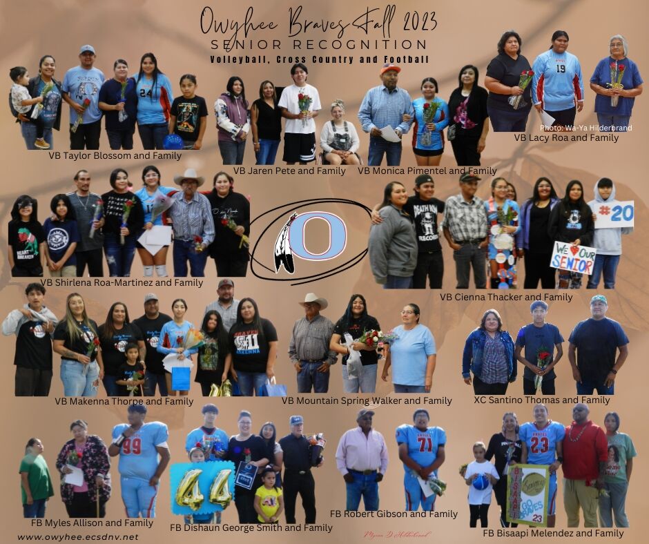 Owyhee High School recognizes senior athletes