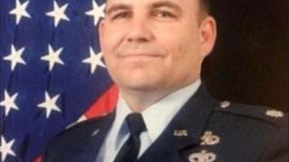 David Flippo appears in his U.S. Air Force dress uniform.