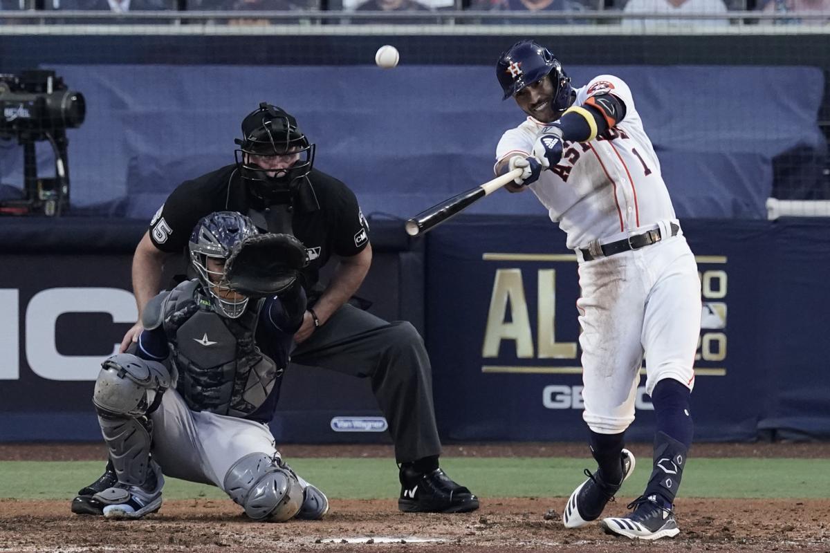 CORRECTION ALCS Rays Astros Baseball