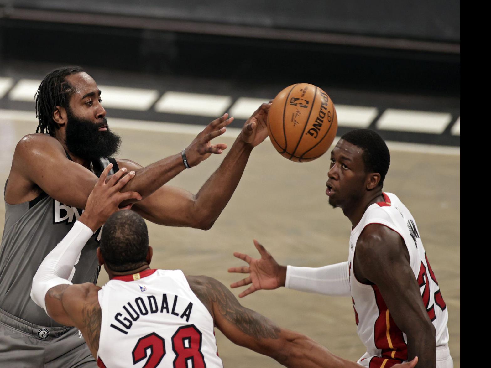 Nets Overcome Slow Start Beat Short Handed Heat 98 85 Sports Elkodaily Com