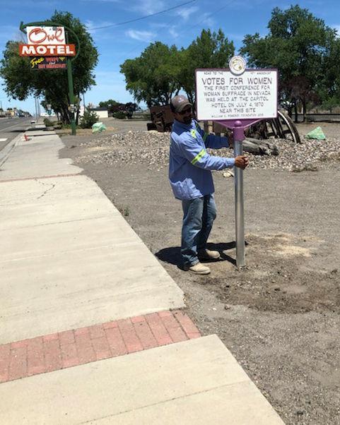 Women's suffrage historical marker